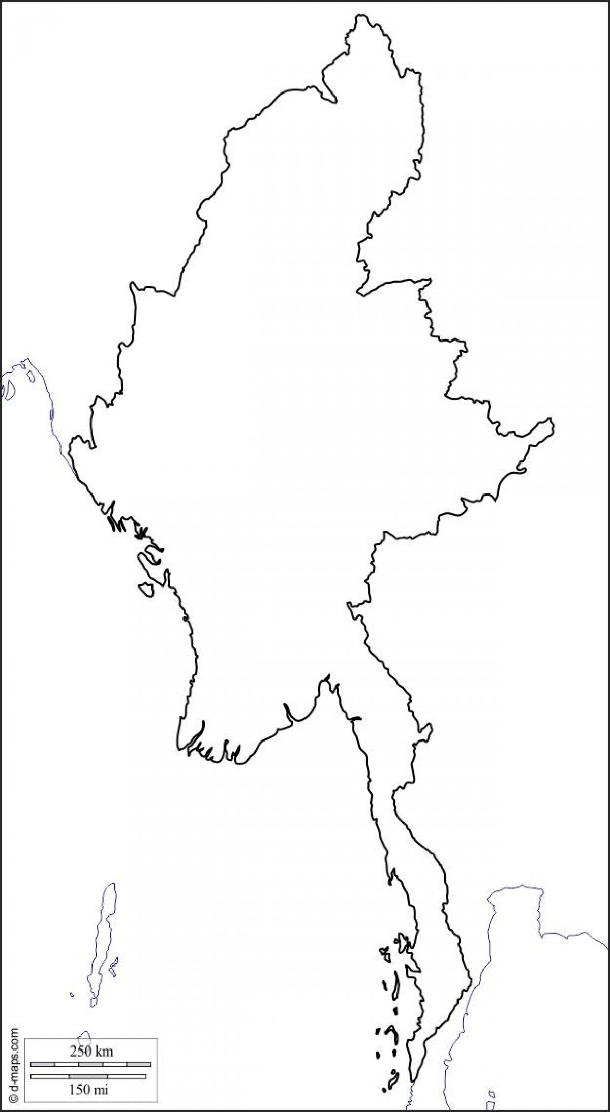 வரைபடம் மியான்மர் drawin
